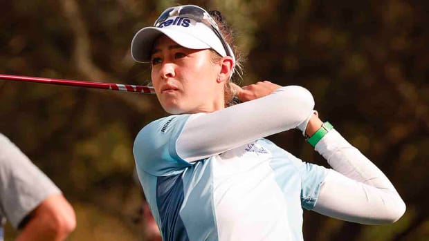 Nelly Korda is pictured at the 2022 PNC Championship.